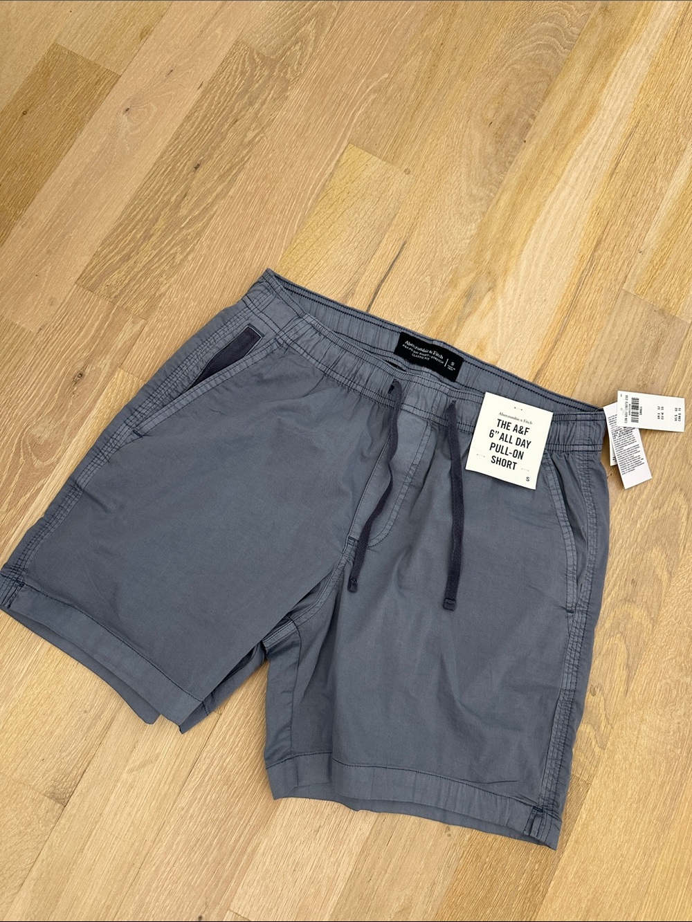Abercrombie & Fitch Slate Gray Pull-On Casual Shorts